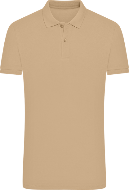 Comfort men´s summer polo shirt_SAND_front