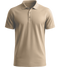 Basic men´s summer polo shirt_SAND_front