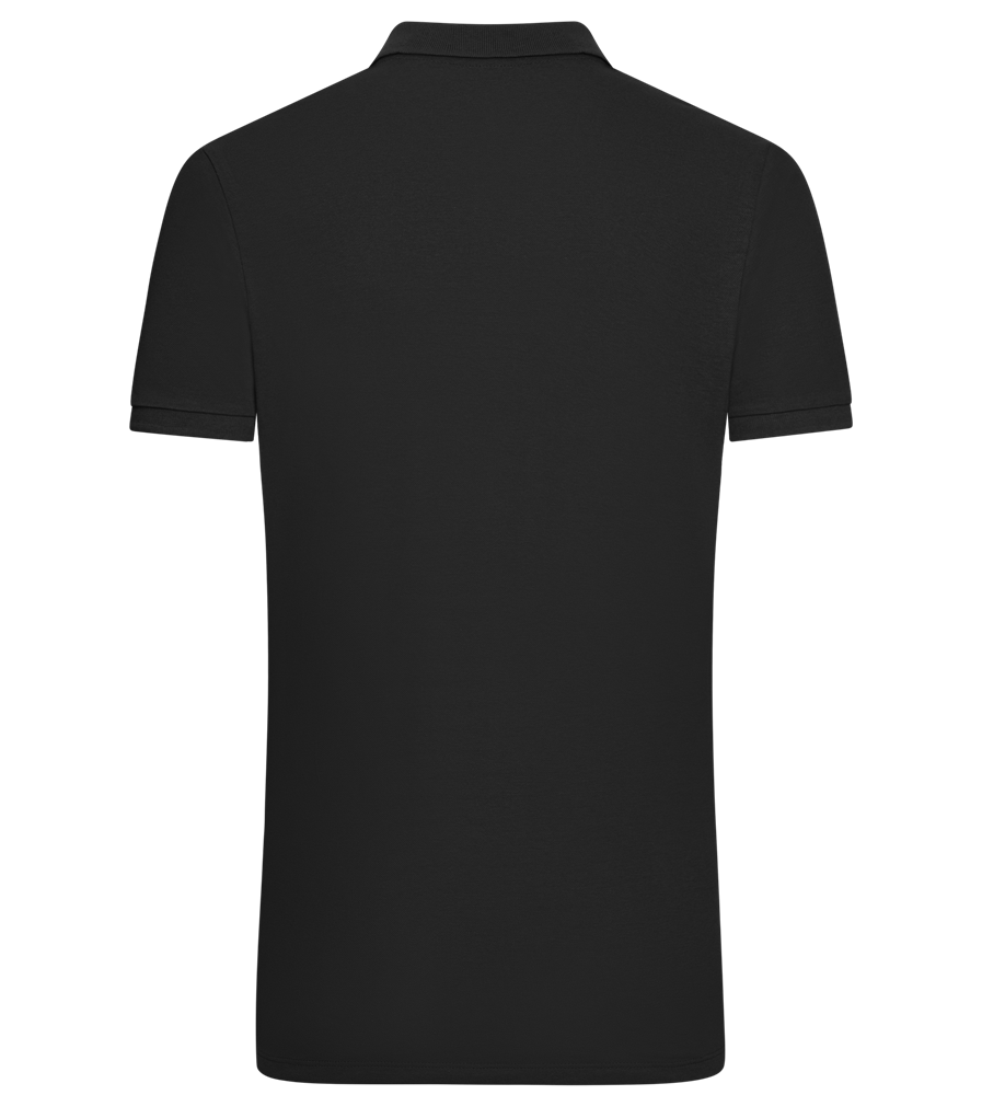 Comfort men´s summer polo shirt_BLACK_back