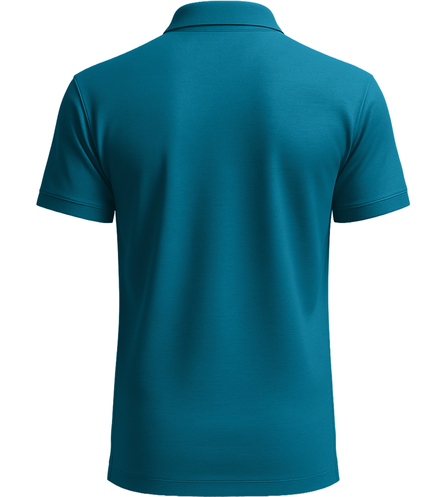 Comfort men´s summer polo shirt_BLUE DUCK_back