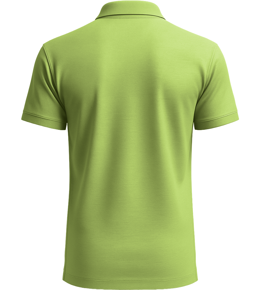 Comfort men´s summer polo shirt_GREEN APPLE_back