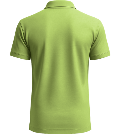 Comfort men´s summer polo shirt_GREEN APPLE_back