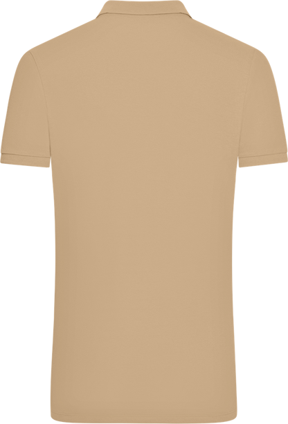 Comfort men´s summer polo shirt_SAND_back