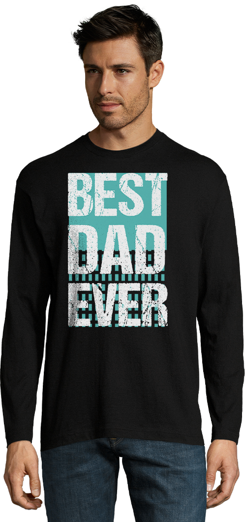 Best Dad Ever Design - Comfort men's long sleeve t-shirt