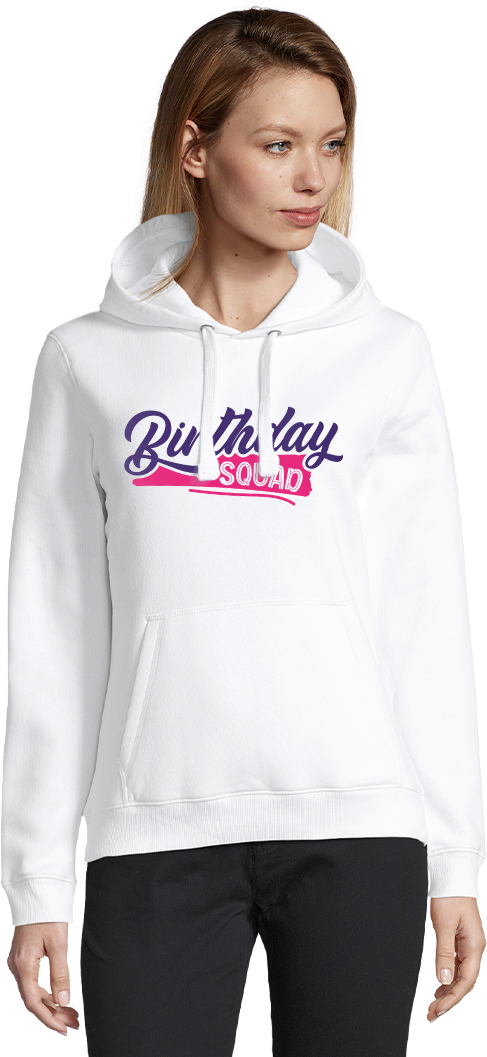 Birthday Squad Design - Premium women's hoodie
