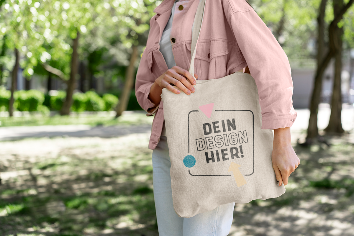 Personalisieren Tragetaschen mit ShirtUp!.