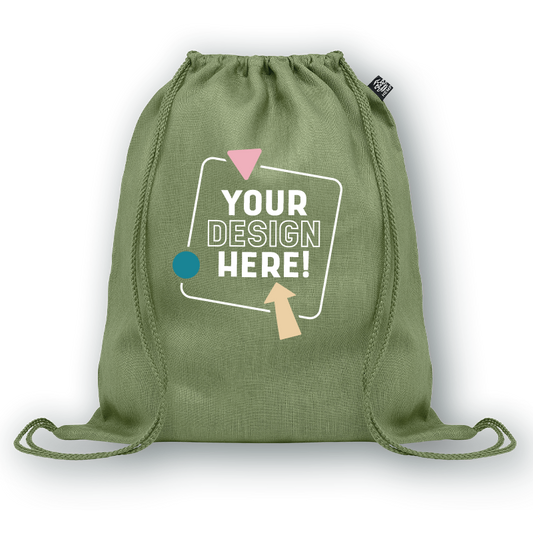 Premium hemp drawstring bag