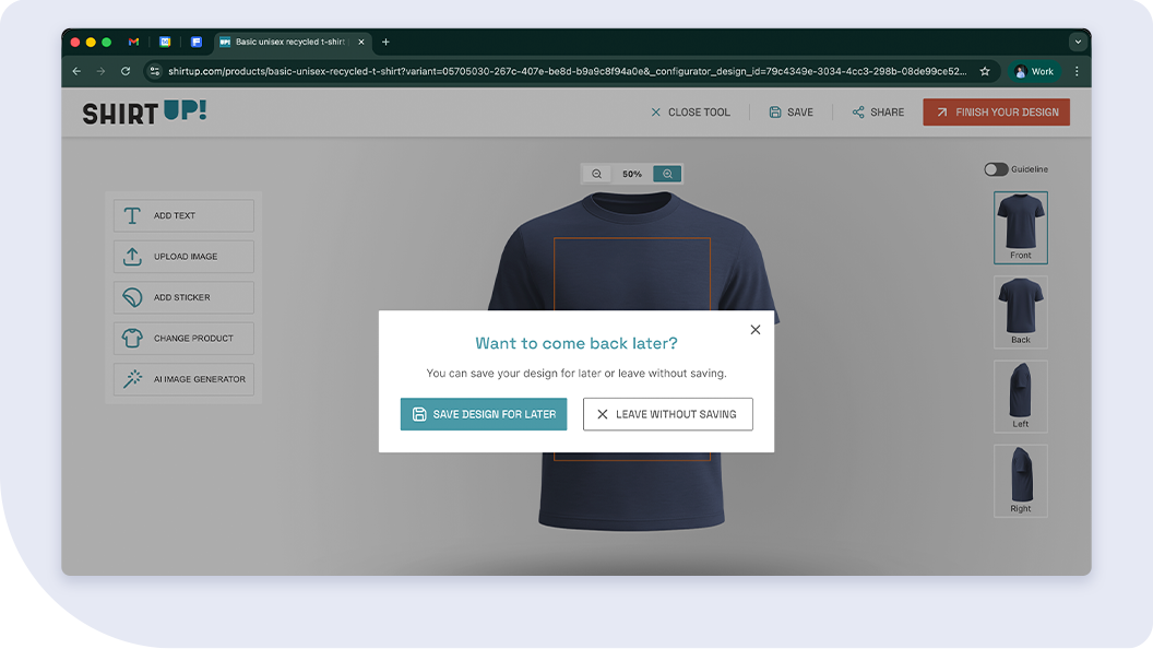 Learn how to use ShirtUp!’s online editor step by step and customize your products in minutes