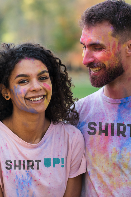 Design your own personalized clothing for cultural events with ShirtUp!.