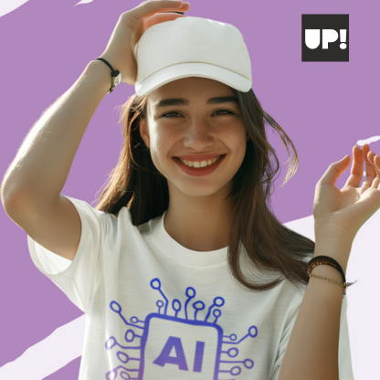 En ShirtUp! te enseñamos a utilizar la Inteliegencia Artificial para crear ilustraciones únicas y personalizar tu ropa y omplementos.