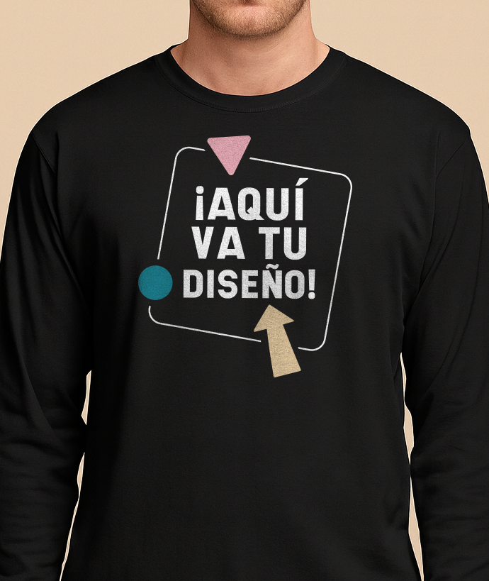 Camisetas de manga larga para hombre personalizadas de ShirtUp!