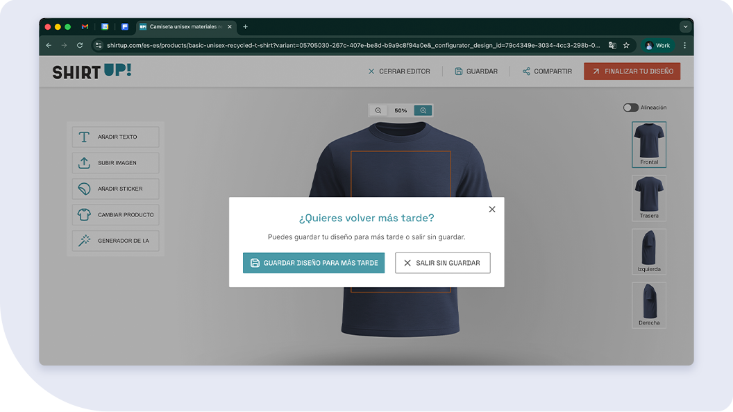Aprende a utilizar el editor online de ShirtUp! paso a paso y personaliza tus productos en minutos