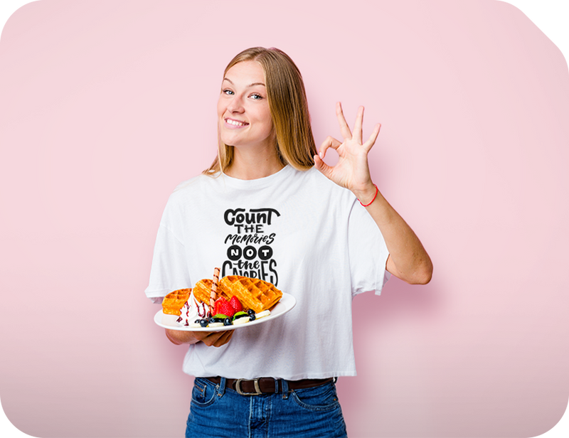 Diseños con inspiración de comida para perosnalizar tu ropa