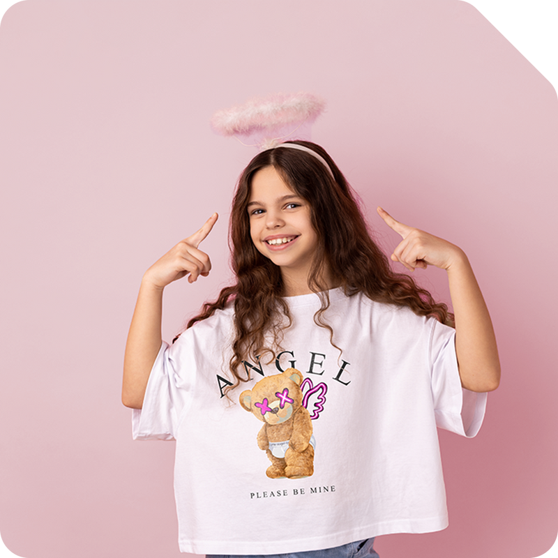 Diseña ropa personalizada con diseños de ángeles e ilsutraciones de angel.