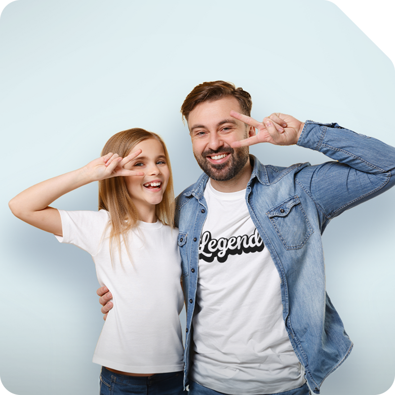 Regalos para papá. Prendas y accesorios personalizados con ilustraciones para regalar a papá.