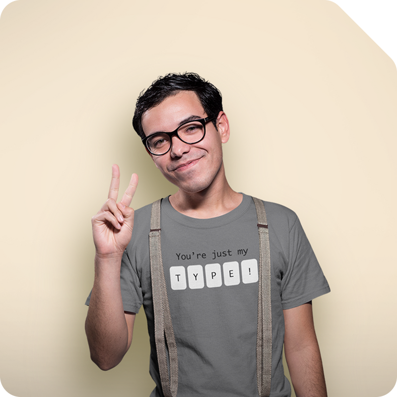 Saca al nerd que llevas dentro a brillar con nuestras ilustraciones frikis. Personaliza ropa y accesorios.