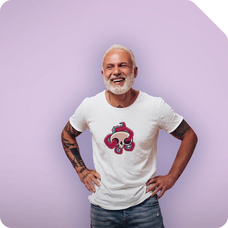 Personaliza ropa y accesorios con diseños de calaveras.