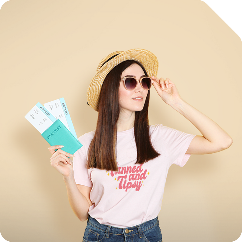 Diseña camisetas y todo tipo de prendas y accesorios para tu próximo viaje con nuestras ilsutraciones de vaije y diseños de viaje.