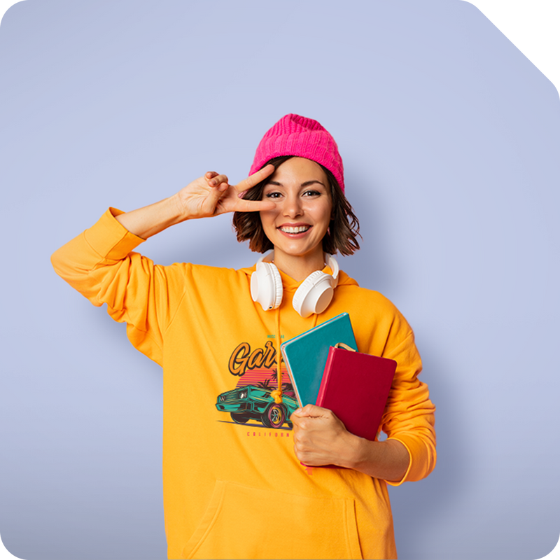 Personaliza ropa con ilustraciones vintage y retro.