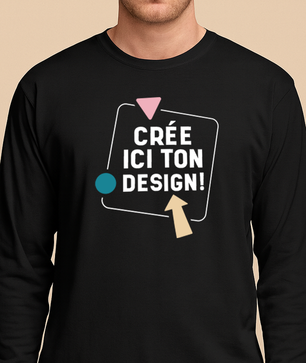 T-shirts manches longues personnalisés homme