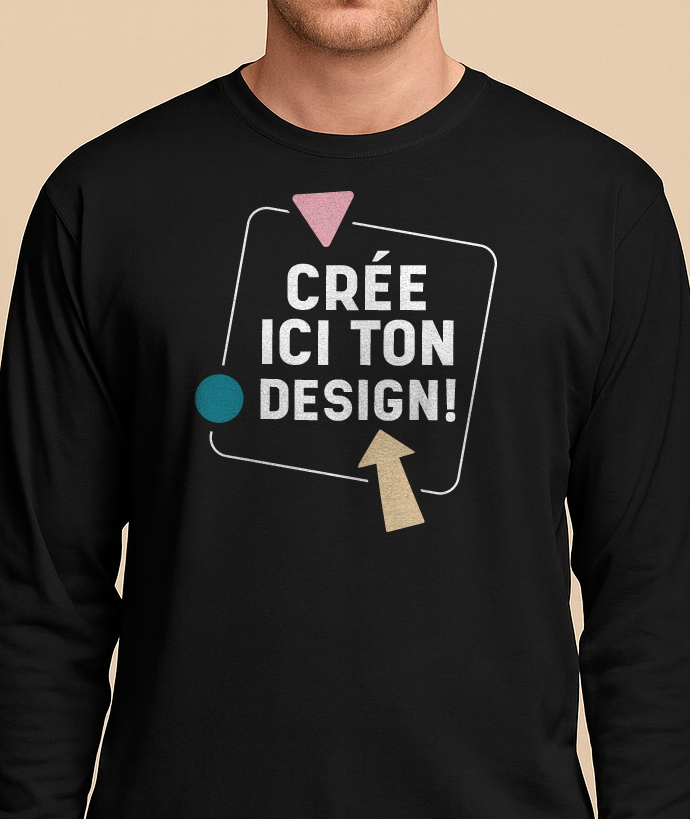 T-shirts manches longues personnalisés homme