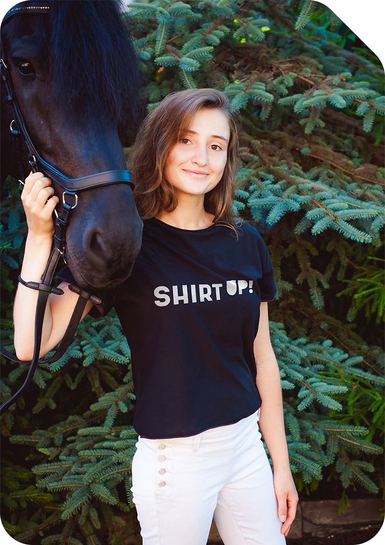 Personnalise ton propre t-shirt avec des chevaux chez ShirtUp!