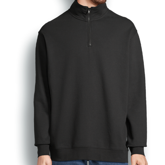 Unisex sweater met ritskraag (Premium)