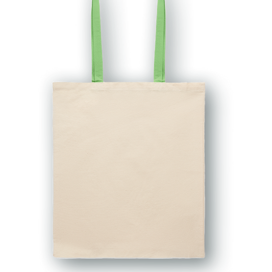 Essential colored handle tote bag