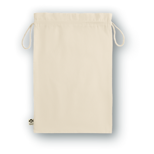 Essential large organic drawcord gift bag