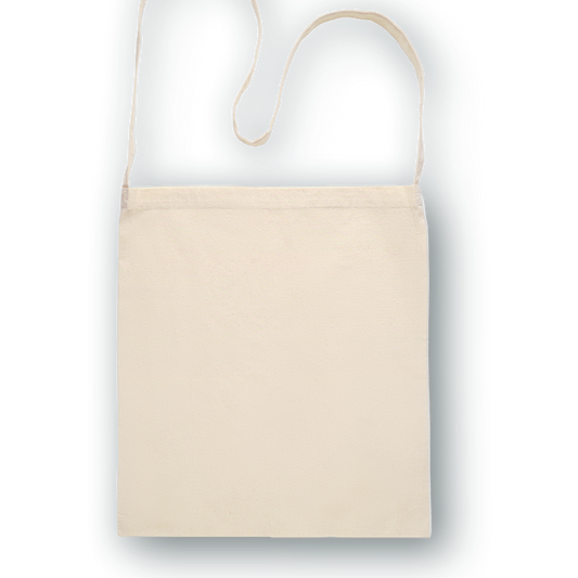 Essential cross shoulder cotton tote bag