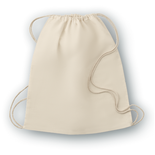 Basic cotton drawstring bag