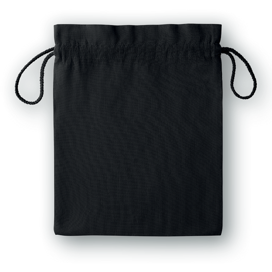 Essential medium colored cotton drawstring bag