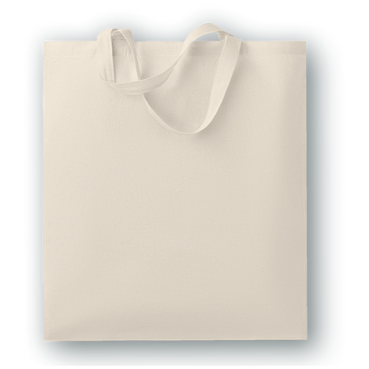Essential short handle cotton tote bag