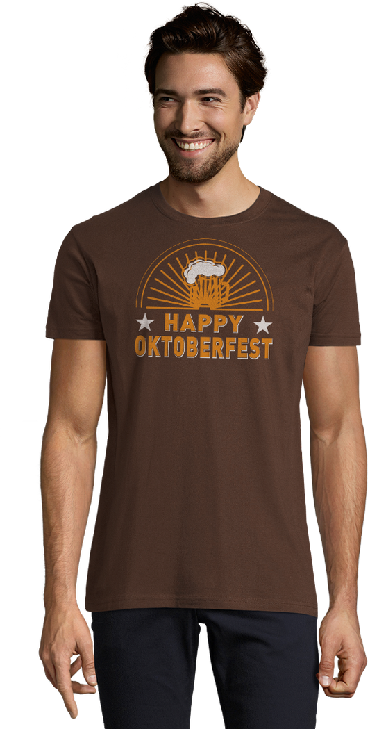 Happy Oktoberfest Design - Heren t-shirt (Premium)