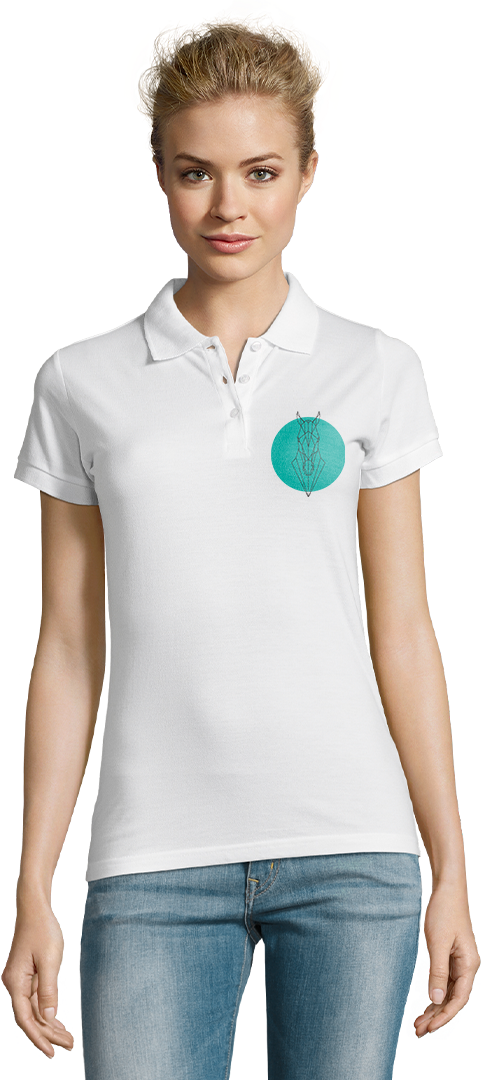 Horsehead Abstract 2 Design - Premium women's polo shirt