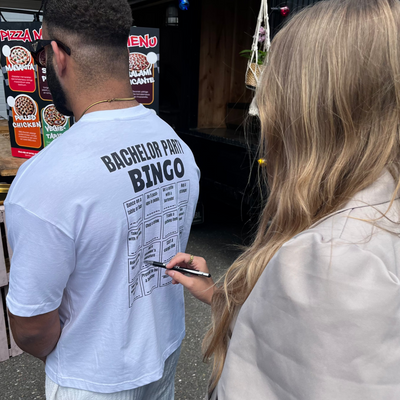 Bingo bachelor t-shirt made with ShirtUp!