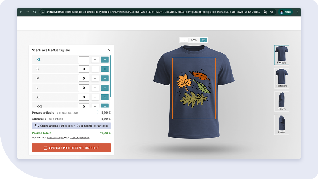 Impara a utilizzare l’editor online di ShirtUp! passo dopo passo e personalizza i tuoi prodotti in pochi minuti