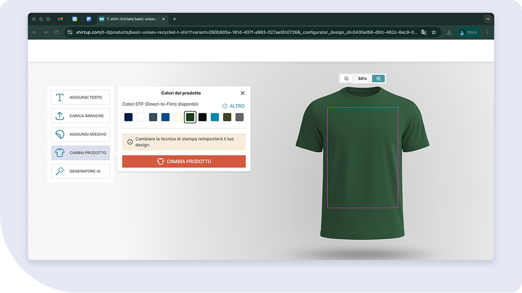 Impara a utilizzare l’editor online di ShirtUp! passo dopo passo e personalizza i tuoi prodotti in pochi minuti