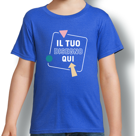 T-shirt bambino comfort sagomata