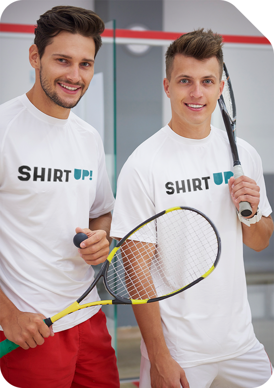 Personalizza il tuo equipaggiamento da padel, tennis o squash con ShirtUp!