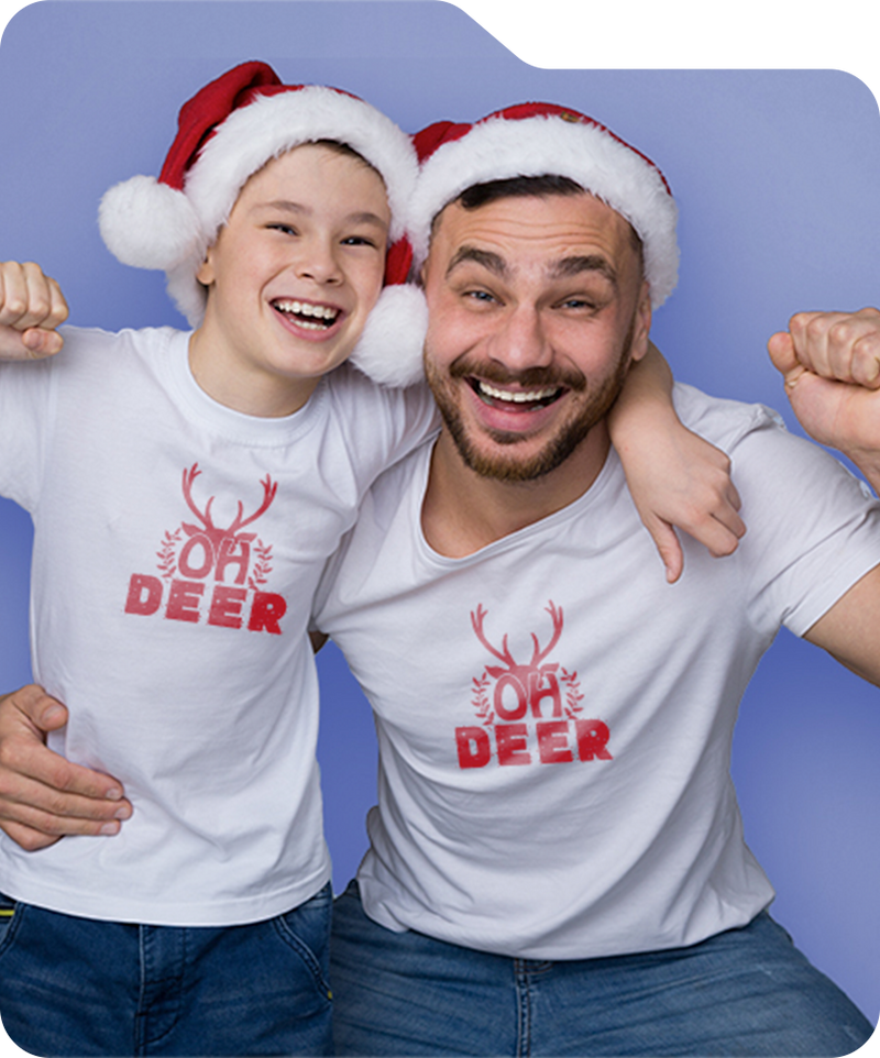 Crea regali di Natale personalizzati con ShirtUp!