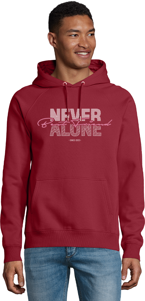 Never Alone Design - Comfort unisex hoodie