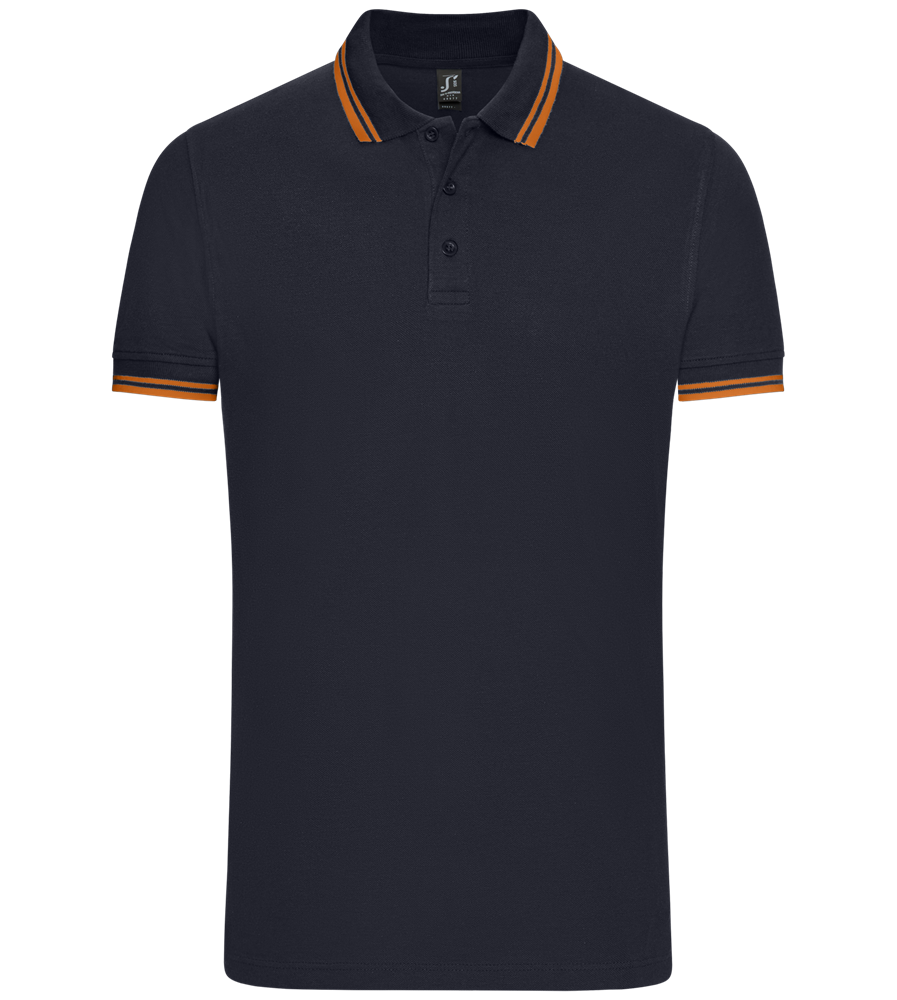 Comfort men's contrast polo shirt_FRENCHMAR/ORFLU_front