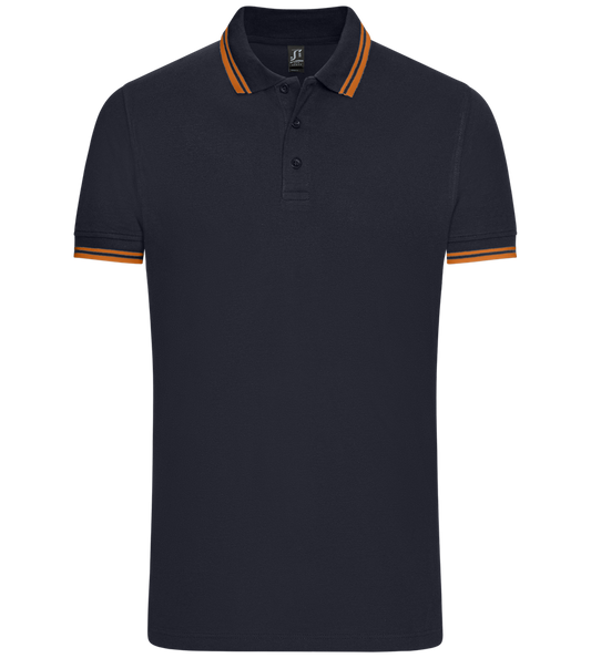 Comfort men's contrast polo shirt_FRENCHMAR/ORFLU_front