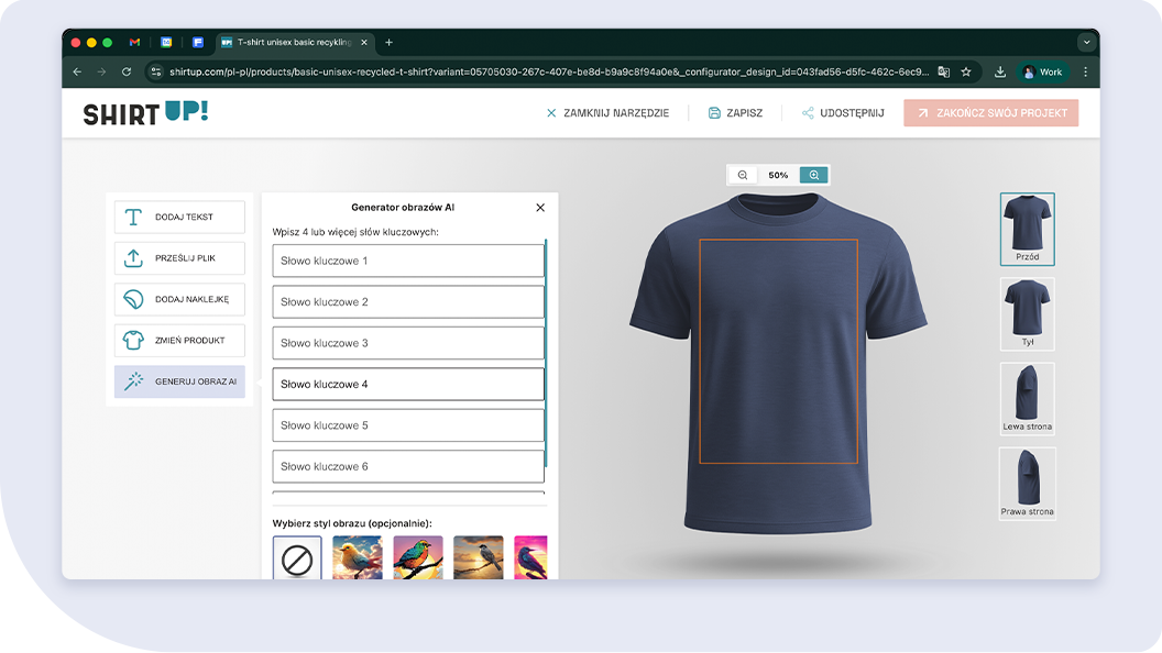 Naucz się korzystać z edytora online ShirtUp! krok po kroku i personalizuj swoje produkty w kilka minut