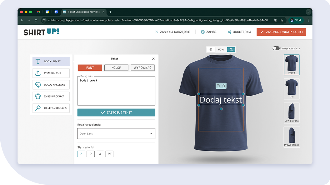 Naucz się korzystać z edytora online ShirtUp! krok po kroku i personalizuj swoje produkty w kilka minut