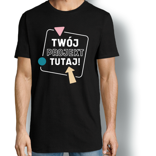 Męski t-shirt comfort długi