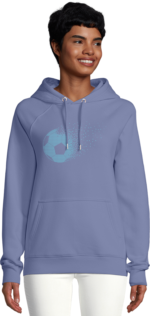 Gepixeleerde Voetbal Design - Unisex hoodie (Comfort)