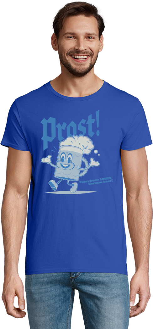Prost Bier Design - Getailleerd heren bio-t-shirt (Basic)