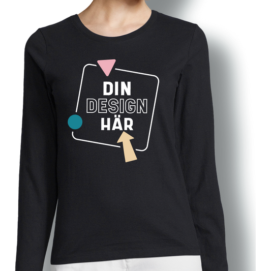 Premium dam långärmad t-shirt